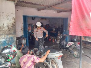 Unit Kamsel Sambangi Toko, Bengkel Agar Tidak Menjual, Memasang Knalpot Brong, Lampu Isyarat dan Sirine