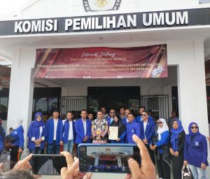Pertunjukan Seni Tradisional Iringi Pendaftaran Bacaleg PAN Pringsewu