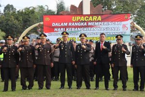 Polres Lambar Gelar Upacara Peringatan Hari Kebangkitan Nasional