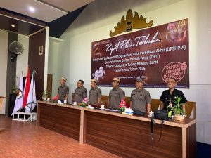 KPUD Gelar Rapat, Ini Jumlah DPT  Tubaba Pemilu  2024 Mendatang