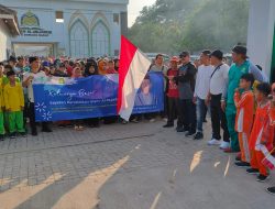 Ribuan Masyarakat Tubaba Ikuti Jalan Sehat Dan Senam Bersama Yayasan Pendidikan Al Mujaddid