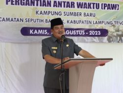 Bupati Musa Hadiri Pelantikan PAW Kakam Sumber Baru