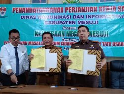 Diskominfo Mesuji Jalin Kerjasama Bidang Datun Dengan Kejari