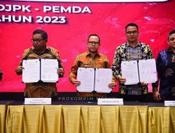 Dorong Pemda Dalam Peningkatan Penerimaan Pajak Pusat dan Pajak Daerah, Pj Bupati Mesuji Tandatangani PKS