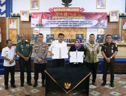 Komitmen Berantas Pungli, Pemkab Lamteng dan BPKP Tandatangani Kesepakatan Bersama