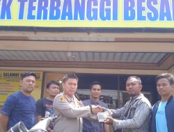 Polsek Teebanggibesar Kembalikan Motor Hasil Kejahatan Kepada Pemiliknya