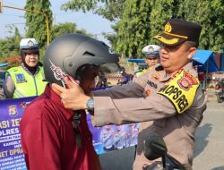 Hari Ketiga OZK 2023 Kapolres Lamteng Imbau Pengendara Tertib Berlalu Lintas, Utamakan Keselamatan