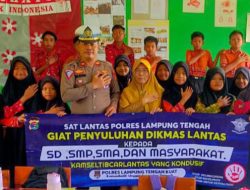 Unit Kamsel Sat Lantas Polres Lamteng Bina Dan Edukasi Stop Bullying ke Sekolah-sekolah
