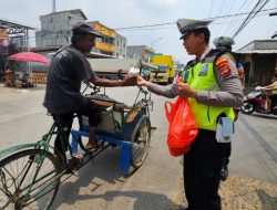 Sat Lantas Lamteng Berbagi Kebahagiaan Dalam Kebersamaan di Kawasan Bandar Jaya Plaza