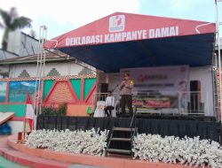 Deklarasi Damai Pemilu 2024, Polres Lampung Barat Ajak Seluruh Peserta Pemilu Untuk Ciptakan Situasi Damai