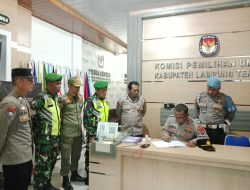 Polsek Terbanggi Besar Gelar Patroli T Pilar untuk Ciptakan Situasi Kondusif Jelang Pemilu 2024