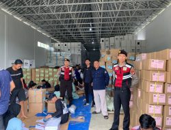 Polres Lambar Pastikan Pendistribusian dan Pelipatan Surat Suara di KPU Aman