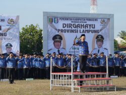 Pemkab Pringsewu Gelar Upacara HUT ke-60 Provinsi Lampung