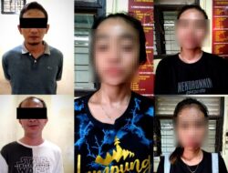 Diduga Hendak Pesta Narkoba, Polsek Seputih Banyak Amankan 5 Warga 3 wanita
