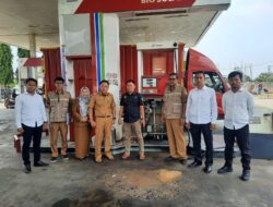 Jelang Lebaran, Tiga SPBU di Pesawaran di Sidak Polisi