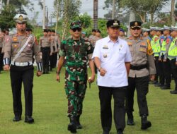 Kapolres Lambar Pimpin Apel Gelar Pasukan Operasi Ketupat 2024