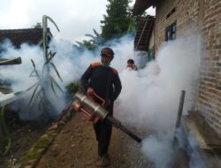 Cegah Penyebaran DBD, Pemdes Sukadadi Lakukan Fogging