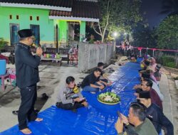 Bersama Warga, Kepala Desa Bagelen Syukuran Pembangunan Rabat Beton