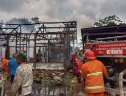 Satu Rumah Hangus Dilalap Sijago Merah di Air Hitam Lambar