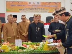 Wabup Ardito Hadiri Rapat Paripurna Istimewa HUT Lamteng Ke-78