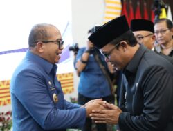 Wabup Lamteng dan Ketua TP PKK Hadiri Sertijab Gubernur Lampung