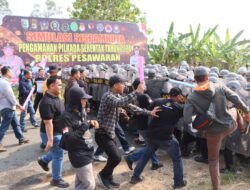 Bersama Brimob Polda Lampung, Polres Pesawaran Kebut Simulasi Sispamkota