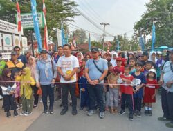 Door Prize Dua Unit Sepeda Motor, Meriahkan Jalan Sehat HUT RI Ke-79, Pemdes Bogorejo