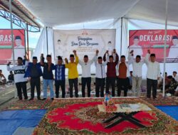 12 Partai Deklarasikan Parosil-Mad Hasnurin Pasangan Cabup-Cawabup Lambar 2024