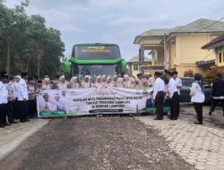 Jadi Peserta MTQ Tingkat Provinsi Lampung, Puluhan Kafilah Asal Pesawaran Dilepas