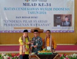 Bersama ICMI, Adipati Surya Launching Buku Cendekia Pilar Syari’ah Pembangunan Way Kanan