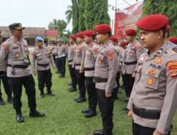 Pilkada Kian Dekat, Kapolres Way Kanan Ingatkan Anggota Untuk Tetap Waspada dan Tidak Underestimate