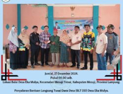 Desa Eka Mulya Selesai Saurkan KPM BLT DD Tahap Empat