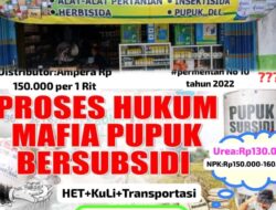 Berdalih Trasportasi Dan Bongkar Muat, Kios Jual Diatas HET Pupuk Subsidi