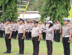 44 Personil Polres Way Kanan Terima Kenaikan Pangkat