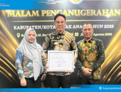 Lampung Selatan Pertahankan Predikat KLA Nindya, Skor Meningkat di Tahun 2025