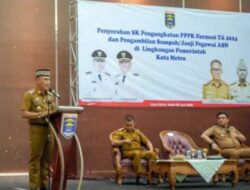 Pengangkatan 339 PPPK Formasi 2024, Ditandai dengan Penyerahan SK Oleh Walikota Metro
