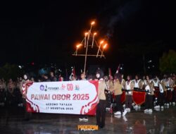 Pawai Obor Pesawaran Kobarkan Semangat Nasionalisme di Tengah Masyarakat