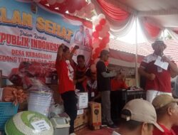 Ribuan Warga Ikuti Jalan Sehat HUT RI ke-80 Desa Kebagusan
