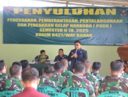 Kodim 0427/WK Gandeng BNNK Berantas P4GN Di Way Kanan