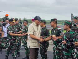 Dandim 0427/Way Kanan Sambut Kedatangan Menhan RI Beserta Rombongan