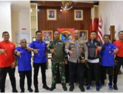 Anggota Brigif 4 Batalyon 7 Marinir Perkuat PON Beladiri Cabor Karate