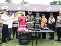 Dandim Hadiri Apel Gelar Kesiapan Tanggap Bencana Hidrometeorologi Polres Lamtim
