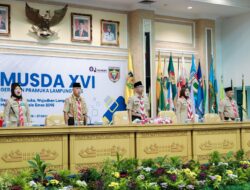 Kamabida Kwarda Pramuka Lampung Rahmat Mirzani Djausal Ajak Kepengurusan Baru Kwarda Pramuka Lampung Perkuat Peran Organisasi Dengan Membentuk Generasi Muda Tangguh Dan Berkarakter Menuju Indonesia Emas 2045
