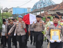 Polres Mesuji  Gelar Upacara Kedinasan Pemakaman  Brigpol Febri Ramanda