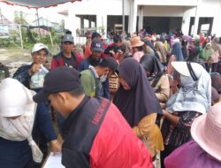 Gebyar Pasar Murah di Balai Desa Sumber Makmur Mesuji  diserbu  Warga