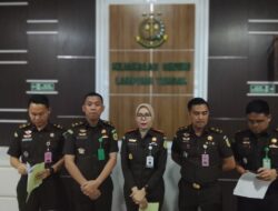 Kejaksaaan Negri Lampung Tengah, Tahan Seorang Direktur Diduga Kurangi Volume Pekerjaan Proyek Taman Hutan Kota.