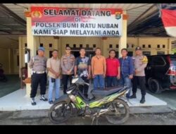 Polsek Bumiratu Nuban Serahkan Satu Unit Motor Hasil Kejahatan Kepada Anggota TNI Sebagai Pemilik Kendaraan
