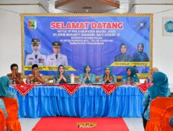 Tim Penggerak PKK Kabupaten Muaro Jambi Sambangi Desa Hanura Pesawaran