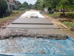 DD 2025 di desa Mekar Jaya Salah Satunya Untuk Jalan Rabat Beton 264 Meter