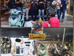 Tekab 308 Polres Lamteng Gulung 3 Pelaku Curanmor di 8 TKP Satu Diantaranya Sering Menggunakan Jaket Loreng Saat Beraksi, 2 DPO